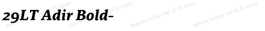 29LT Adir Bold字体转换